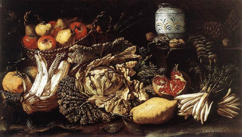 SALINI, Tommaso Still-life with Fruit, Vegetables and Animals f China oil painting art